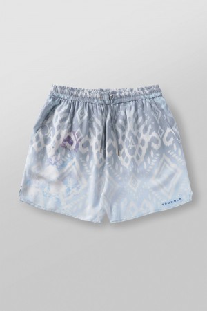 Young LA 1006 - Miami Sunset Shorts Blauw | MUOYC6123