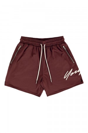 Young LA 115 Signature Shorts Bordeaux | HDXUN2479