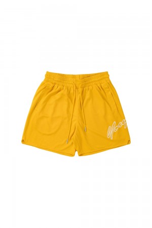 Young LA 117 Sig Shorts Geel | LTOUN7816