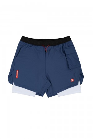 Young LA 121 Performance Line Compression Shorts Blauw | IXPNL5847