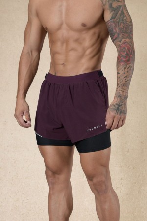 Young LA 124 - 6am Compression Shorts Paars | VXGCU8716