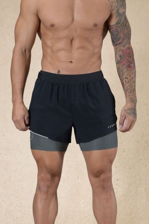 Young LA 124 - 6am Compression Shorts Zwart | QWXVU7831