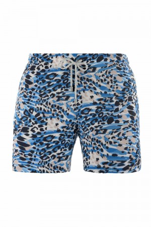 Young LA 128 Abstract Swim Shorts '22 Blauw | CEMFQ7340