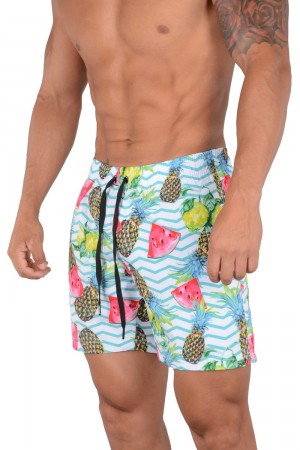 Young LA 128 Abstract Swim Shorts '22 Gekleurd | EVQST8364