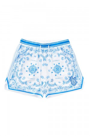 Young LA 132 Infamous Bandana Shorts Blauw | JQYZA6189