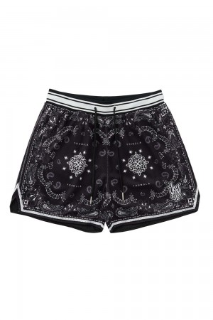 Young LA 132 Infamous Bandana Shorts Zwart | EXPDG1045