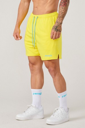 Young LA 134 Game-Time Shorts & Socks Set Geel | JVADN3490