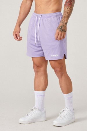 Young LA 134 Game-Time Shorts & Socks Set Paars | OQKTL2956