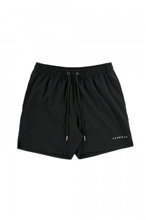 Young LA 140 Frooty Swim Shorts Zwart | IYHDX2061