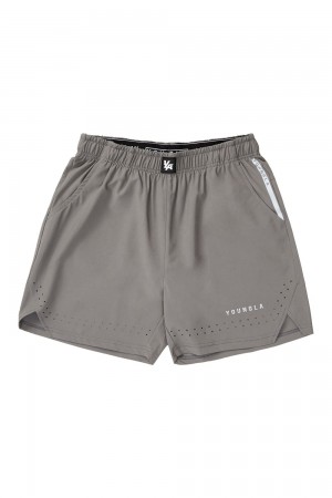 Young LA 146 Sprint Shorts Grijs | JMZQP1589