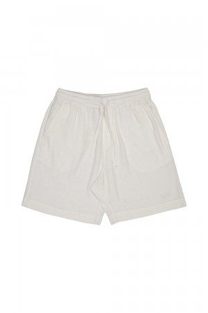 Young LA 147 - Simply Linen Shorts Wit | YCPQE9034