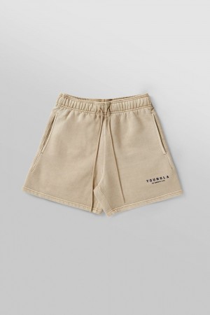 Young LA 153 - Immortal Club Shorts Beige | DETMV6450