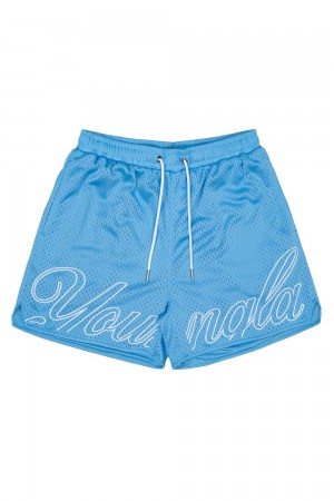 Young LA 155 Championship Shorts Blauw | SVWKC8496