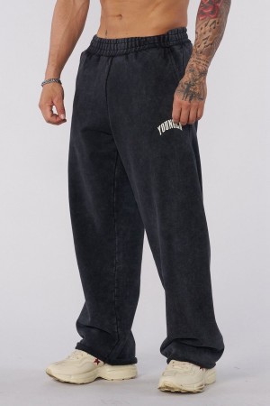 Young LA 2088 - New Wave Baggy Sweats Zwart | ZRKEO2169