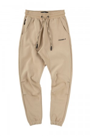 Young LA 210 Kick-Back Joggers Beige | PIMCU8029