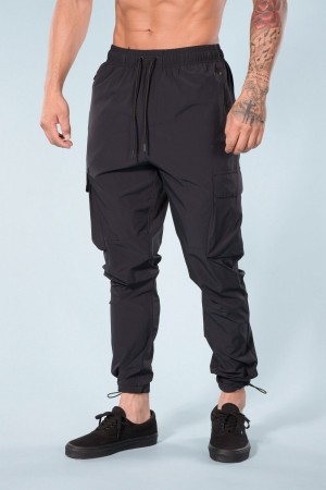 Young LA 218 Travel Cargo Joggers Zwart | YTZCM5389