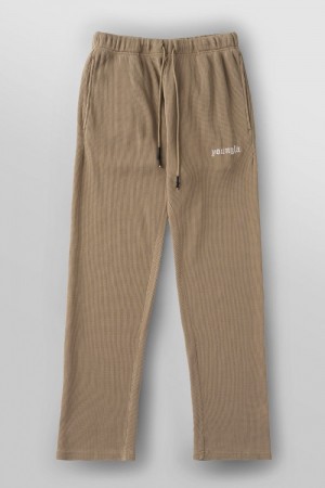 Young LA 230 - No Cuff Thermal Pants Khaki | HOUDM3742