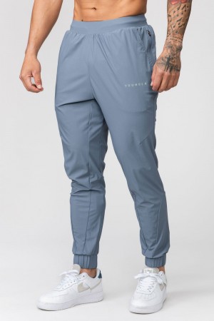 Young LA 237 Nylon Training Joggers Lichtblauw | OGYXE0254