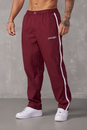 Young LA 246 - Side Zipper Joggers Rood | QCMNR8635