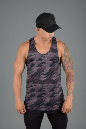 Young LA 305 Performance Line Tank Tops Camo | IUJLF8965