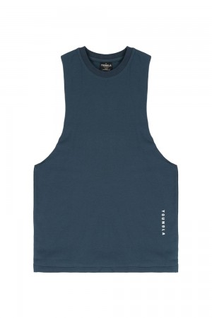 Young LA 317 Delt Tanks Blauw | OAIFC0651