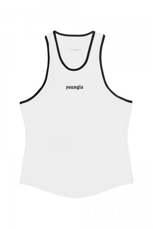 Young LA 319 - Pristine Tank Tops Wit | EWIQV7482