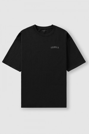 Young LA 4017 - Minimal Tees Zwart | KQNAW2813