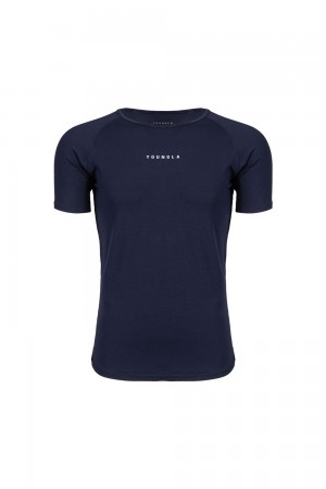 Young LA 403 Elite Tees Donkerblauw | IZOGC1573