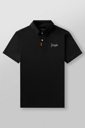 Young LA 4069 - Tee Time Golf Polos Zwart | KMWCD2605