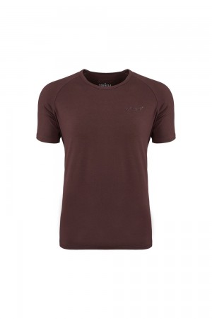 Young LA 422 Fitted Delt Tee Bordeaux | RMOVB0927