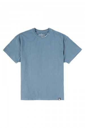 Young LA 429 Trademark Tees Blauw | LQOTW7249