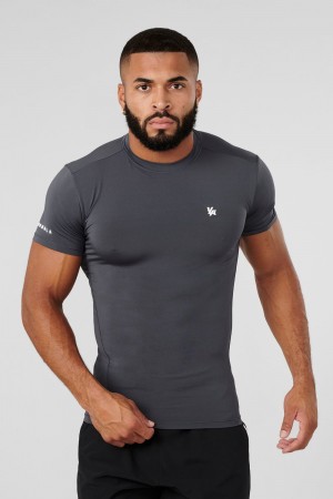 Young LA 476 - Stealth Compression Tees Grijs | YDBWH0634