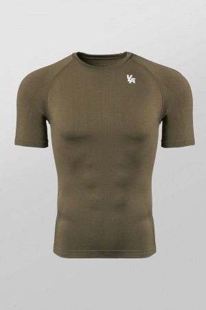 Young LA 477 - Combat Compression Tees Olijfgroen | RNTBS3428