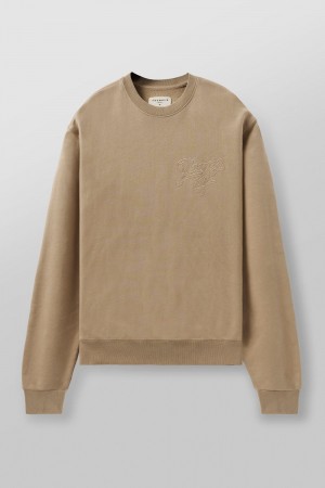 Young LA 5092 - Effortless Sets - Crewnecks Khaki | UYVLW0815