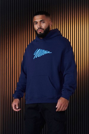 Young LA 510 - Wavy Hoodies Donkerblauw | CXPSK2983