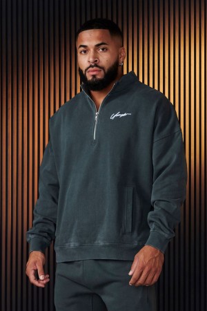 Young LA 520 - Sunday Quarter Zips Teal | VCETS6210