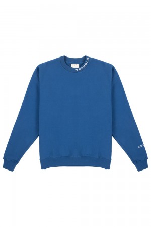 Young LA 557 Trademark Crewnecks Blauw | BHUCK3758