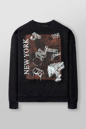 Young LA 565 - Us Tour Crewnecks Zwart | KXCNZ6742