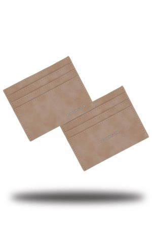 Young LA 725 Executive Card Holder Beige | CDZTU0743