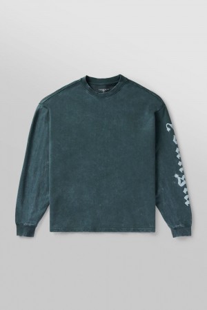 Young LA 8028 - Chrome Longsleeves Teal | KPINX0195