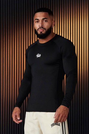 Young LA 802 - Speed Compression Longsleeves Zwart | GZPXH1398