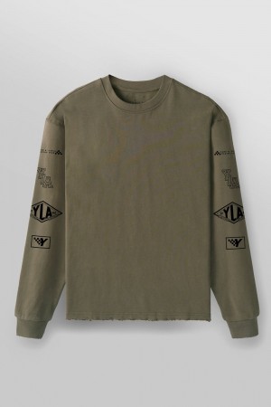 Young LA 8037 - Excellence Longsleeves Olijfgroen | YCITL8293