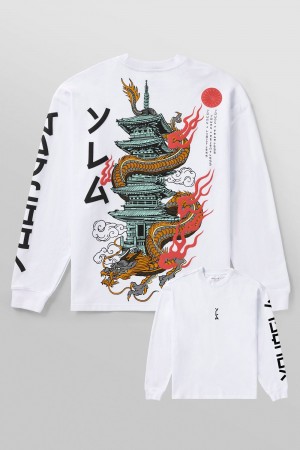 Young LA 8038 - Tokyo Longsleeves Wit | NZQTC0845