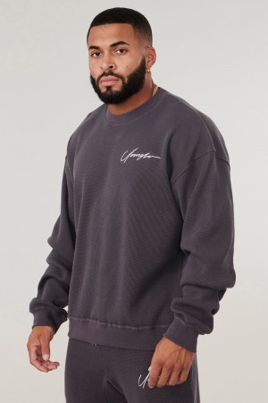 Young LA 807 Cozy Thermal Longsleeves Donkergrijs | ECSPJ5802