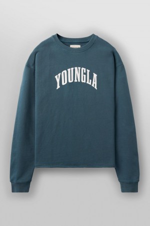 Young LA 826 - Uni Crewneck Blauw | IVARK3206