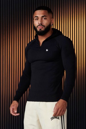 Young LA 832 - Supervillain Compression Hoodies Zwart | MVWRP6823