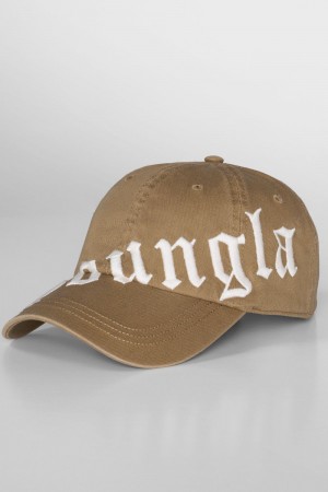 Young LA 9005 - Tilted Logo Dad Hat Khaki | MQLPK3762