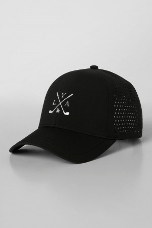 Young LA 9047 - Tee Time Golf Hats Zwart | QKSWB7065