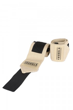 Young LA 913 Wrist Wraps Beige | CEXMW6891