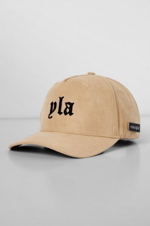 Young LA 915 - Yla Suede Hats Beige | YPQCA9231